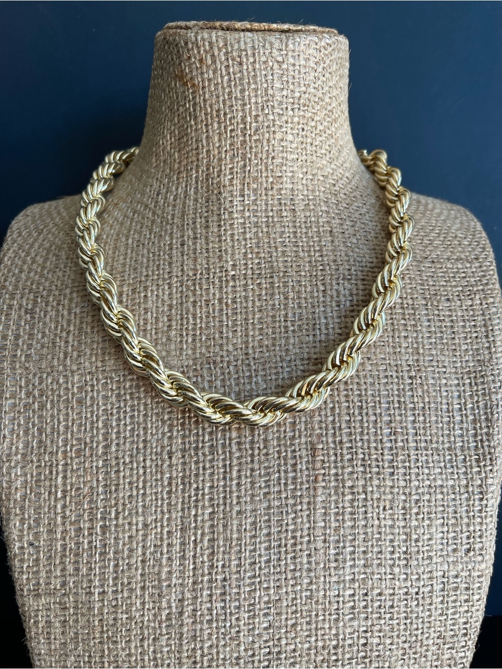 Sugarfix Chunky Gold Rope Chain Necklace - Women Jewelry